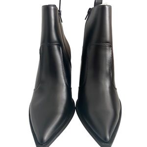 NWOT Faux Leather ASOS Black Ankle Boots
